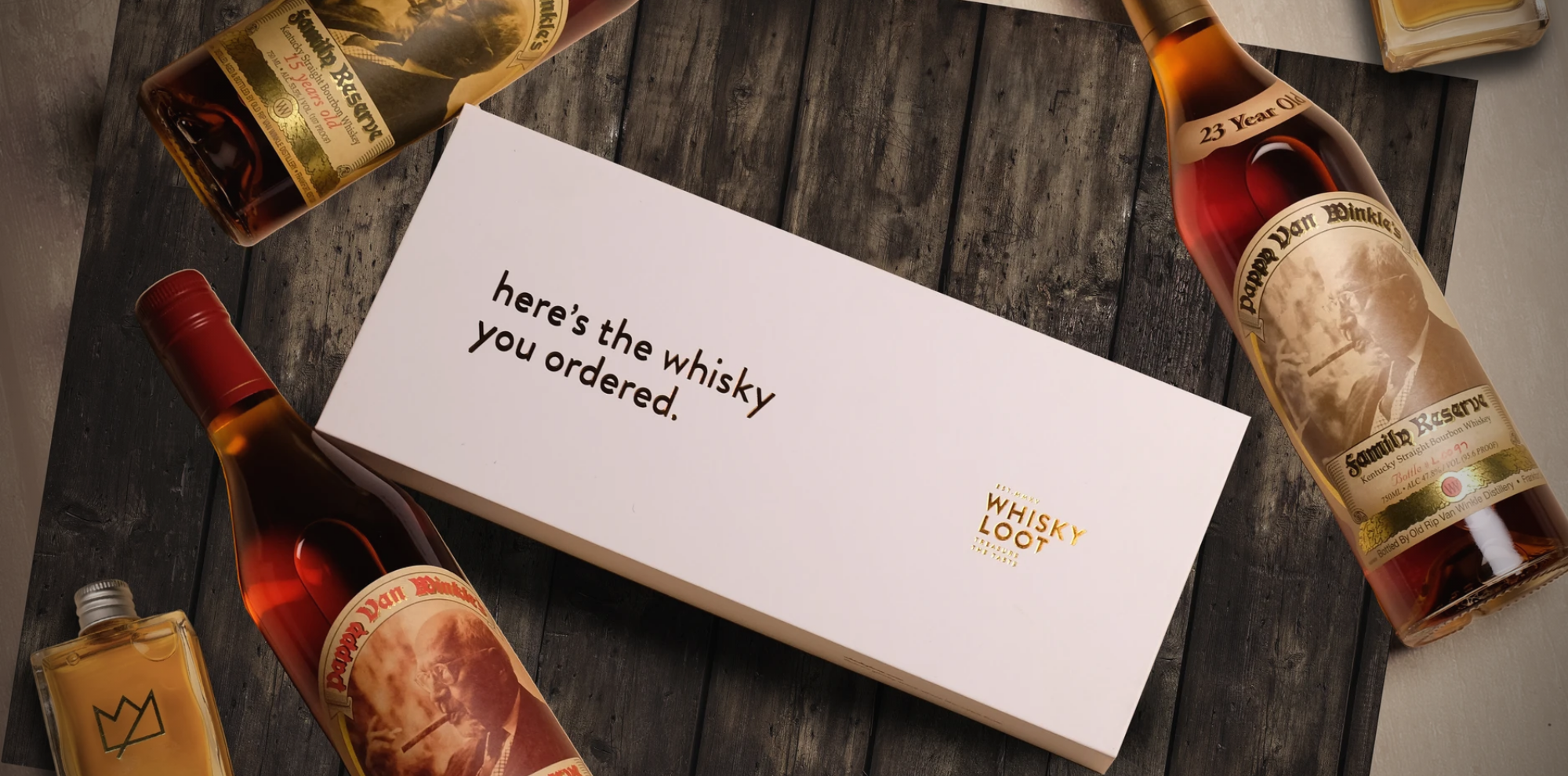 Photograph of LiquorLoot subscription box.